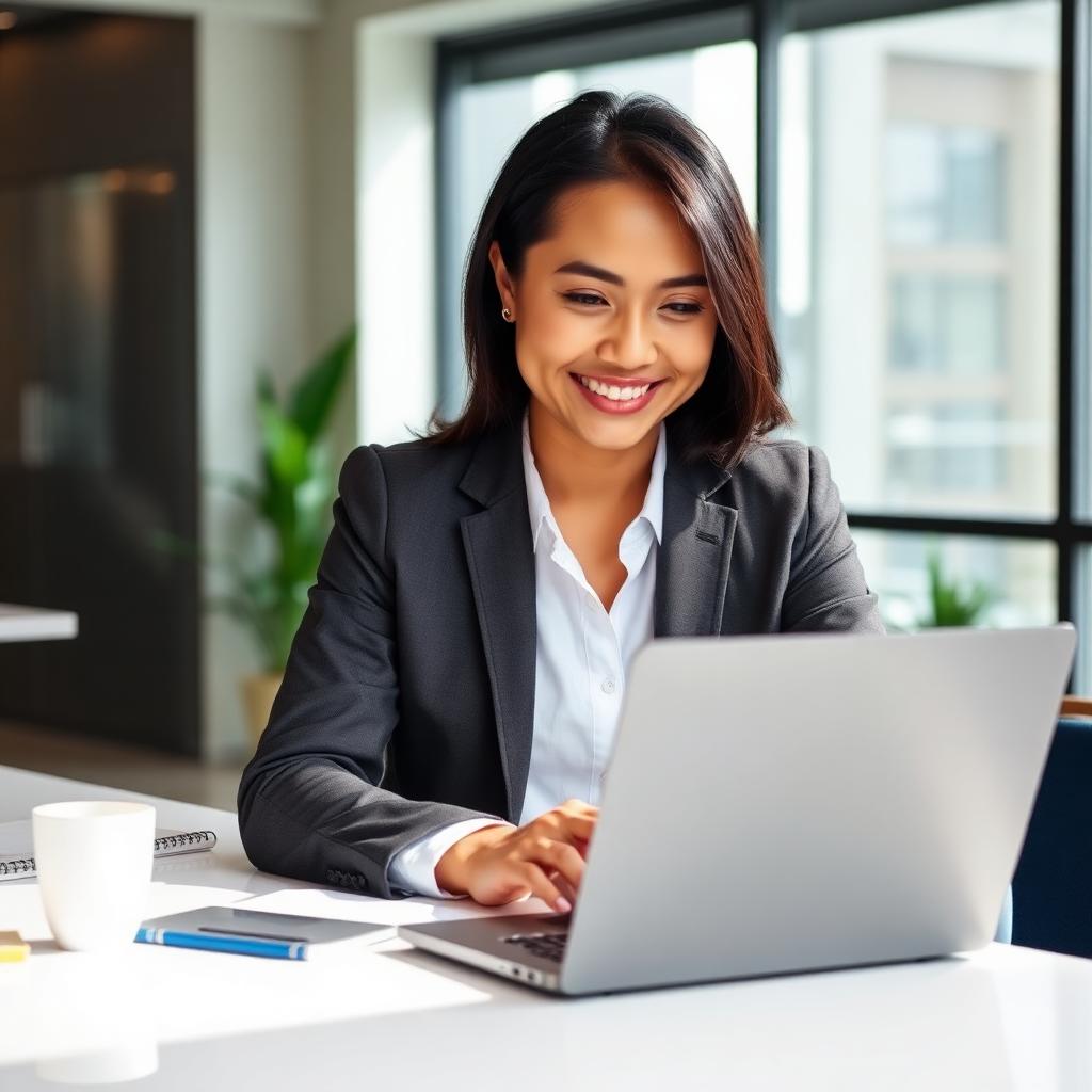 Filipino employer reviewing candidate applications
